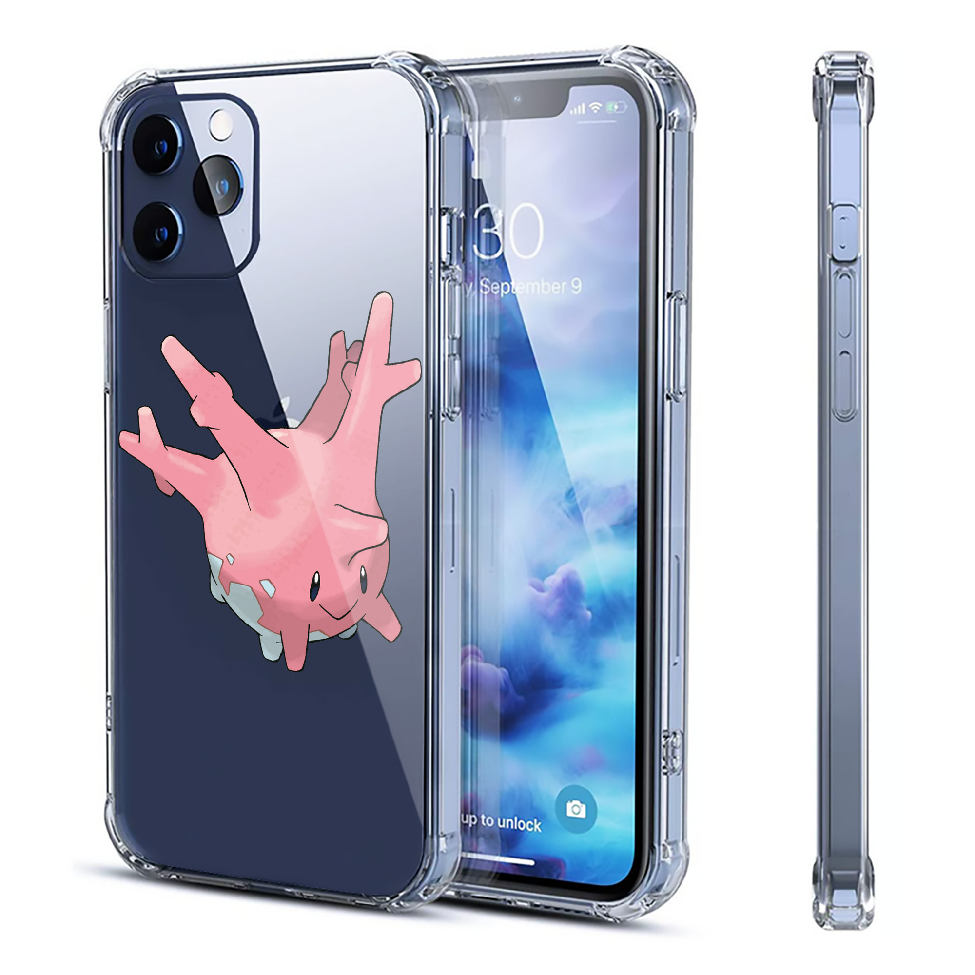 （画像用） ポケットモンスター Pokémon 【iPhone 12シリーズ対応】透明スマホケース（クリアソフトケース）